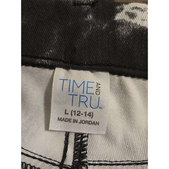 Time & True Tie Dye Knit Pull-On Stretch Leggings Pants Size Large 12-14 - Picture 11 of 12